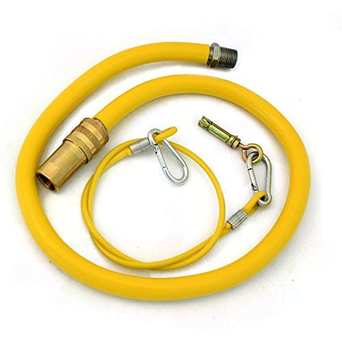 Image of CATERHOSE Commercial Catering Equipment Yellow Gas Hose 1/2" 1M Long