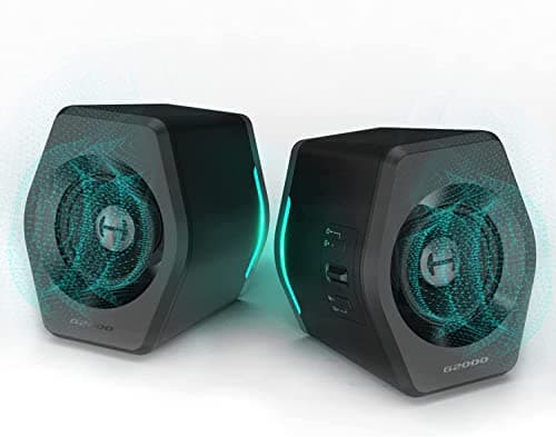 Image of Edifier G2000 Multimedia Bluetooth Speakers for PC, Desktop Computer, Gaming, Laptop, Mac, Bass Multimedia Speakers USB with subwoofer, RGB Lights, 3.5mm AUX inputs,Black