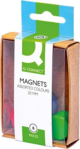 Image of Q-Connect Round Magnet 20mm Assorted (60 Pack)