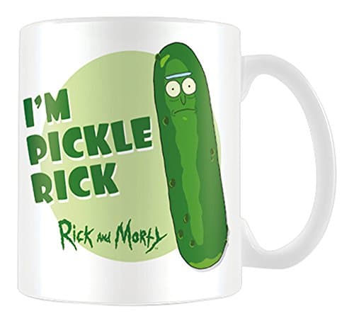 Image of Pyramid MG24862 Morty Pickle Rick Coffee Mug, Porcelain, Multi-Colour,300ml