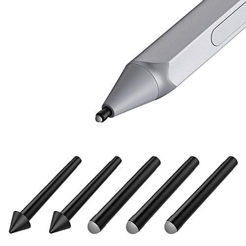 Image of TiMOVO Surface Pen Tips (5 Pack, HB/HB/HB/2H/2H) Replacement Kit for Surface Pro 2017 (Model 1776) and Pro 4 - Black