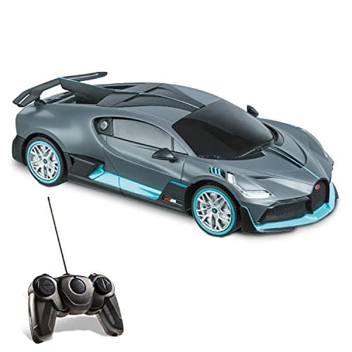 Image of Mondo Motors, Bugatti DIVO 2.4GHz Model in Scale 1:24, Up to 8 km/h Speed, Children's Toy Car 63605, Light Blue