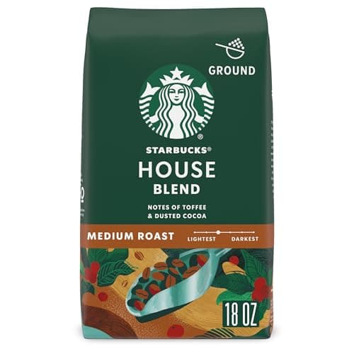 Image of Starbucks Ground Coffee—Medium Roast Coffee—House Blend—100% Arabica—1 bag (18 oz)