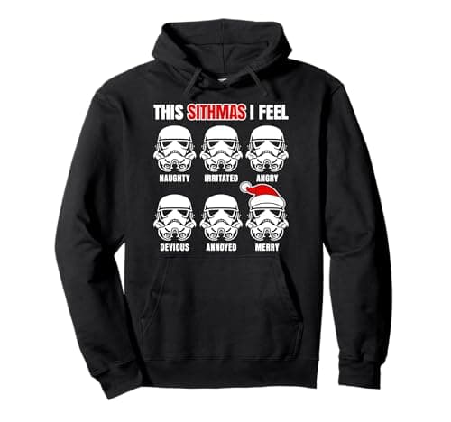 Image of Star Wars Stormtrooper Sithmas Emotions Christmas Pullover Hoodie