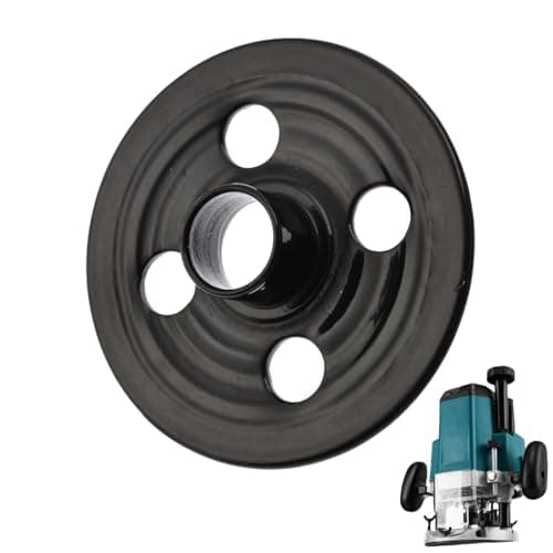 Image of VBSYUYQ 344364-5 Router Template Guide Bush, 16mm ID Black Precision Replacement Guide Bush, Compatible with Makita 3612C 3612BR 3620 RP0900 RP1801 RP2301 DRT50 Routers