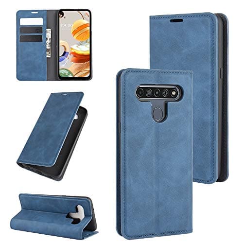 Image of Hülle® Wallet Flip Case Compatible for LG K61 (Blue)