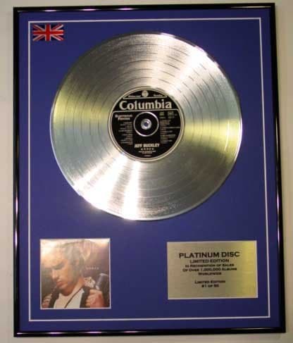 Image of JEFF BUCKLEY/LTD EDITION CD PLATINUM DISC/GRACE