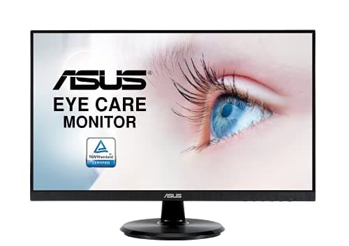 Image of ASUS VA24DQ 24" (23.8") Monitor, FHD (1920x1080), IPS, 75Hz, Frameless, DP, HDMI, D-Sub, Flicker free, Low Blue Light, TUV certified, Black
