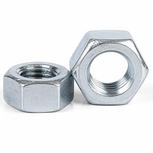 Image of M2 (2mm) (Pack of 20) Hexagon Full Nuts Steel. cl 6 Zinc Plated DIN934 Metric Thread Nuts for Bolts and Screws - A01B