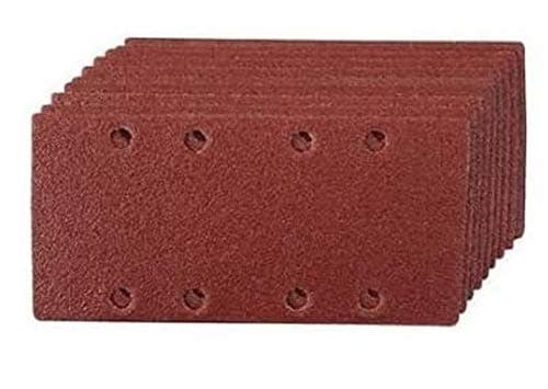 Image of VEWERK 40 Grit Sanding Sheet 1/3 Sander 93mm x 190mm Hook and Loop 10pk 8176