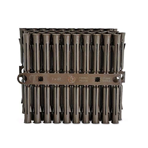 Image of Talon Brown 7-8mm Wall Rawl Plugs Plastic Fixing Plug Euro Slot X1000 Trade Pack