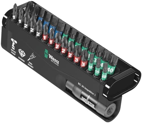 Image of Wera 57690 Impaktor Assorted Bit Set, 30 Pieces