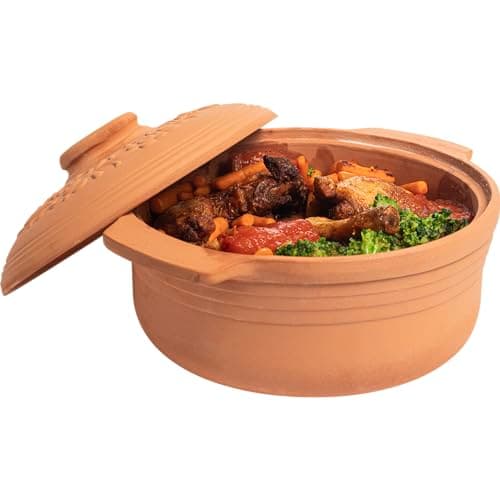 Image of Browin Roasting Pan with Lid, Terracotta, Brown, 4 l