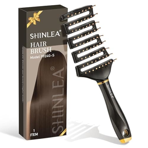 Image of SHINLEA Detangling Hair Brush, Wet Brush Detangler for Women, Men & Kids, Anti-Tangle Vented Paddle Brushes for Wet, Dry, Straight & Curly Extension Hair, Unique Fishbone Design, Styling Tool