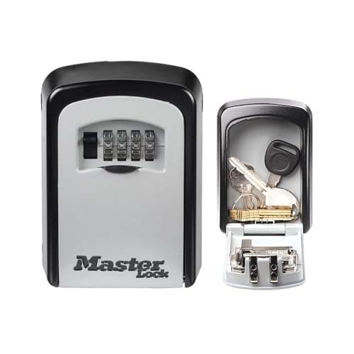 Image of Master Lock Key Safe, 5401EURD, Wall Mounted, Medium, Strong Aluminium Weather Resistant Construction - Mounting Hardware Included