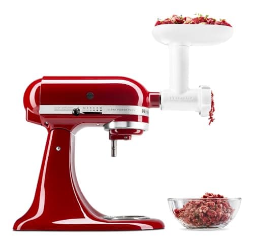 Image of KitchenAid KSMFGA Food Grinder Attachment for Stand Mixers, White