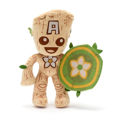Image of Disney Store Official Groot Small Soft Toy, Guardians of the Galaxy, 30cm/12”, Plush Stuffed Marvel Hero Features Detailed Sculpturing and Printed Details