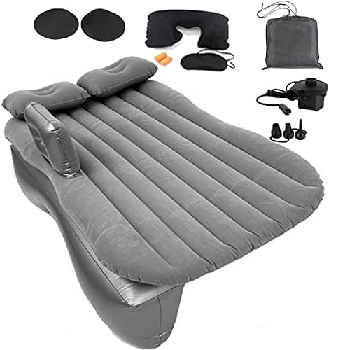 Image of Icelus Car Air Mattress for Back Seat with Air Pump,Portable Thickened Inflatable Camping Bed Sleeping Blow-Up Bed Pad fits Car SUV
