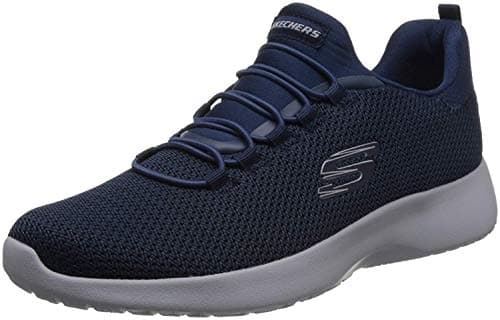 Image of Skechers Men's Dynamight Sneaker, Navy Mesh/Trim, 9 UK