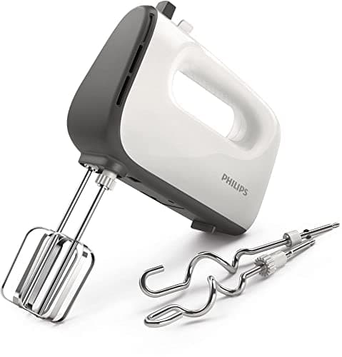 Image of Philips HR3740/00 Mixer Daily with 5 speeds and Turbo, Stainless Steel Hooks, 450W, White