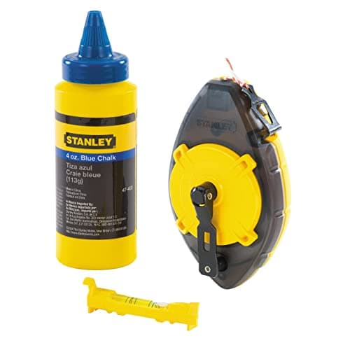 Image of STANLEY POWERWINDER 3OM Chalk LINE KIT-113G Blue Chalk and LINE Level