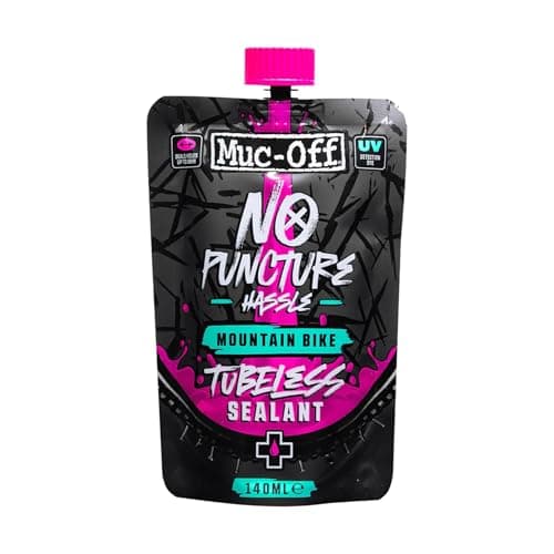 Image of Muc-Off MTB Tubeless Sealant - Advanced Tubeless Tyre Sealant with UV Dye - Seals Holes up to 6mm - Lightweight Formula for Mountain and Enduro Bikes - 140ml