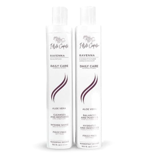 Image of Ravenna Aloe Vera Shampoo & Conditioner Set – Sulfate & Paraben-Free, Deep Moisture, Breakage Reduction for Dry, Damaged & All Hair Types, 2×300ml (10.1 fl oz each)