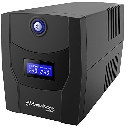 Image of PowerWalker UPS VI Series 2200VA/1320W Compact Battery backup solution with 4 x UK Outlet(s), built-in AVR, HID Supported, Cold (DC) Start Function (LCD Screen)