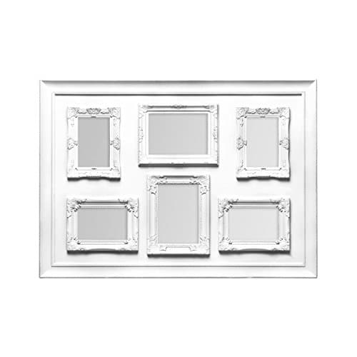 Image of Premier Housewares Vintage Multi-Photo Frame for 6 Photos, White