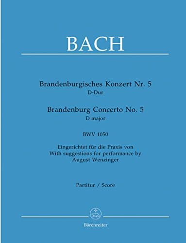 Image of Johann Sebastian Bach-Brandenburg Concerto No. 5 D major BWV 1050