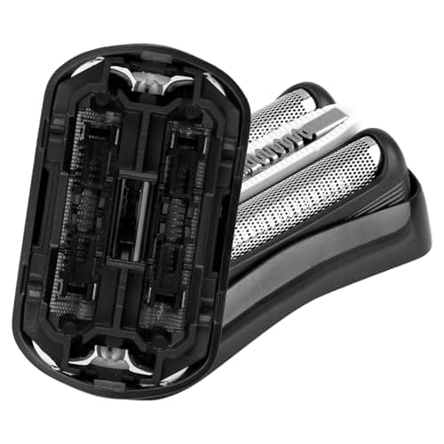 Image of 32B Series 3 Electric Shaver Replacement Head Compatible with Braun S3 3000s, 3010s, 3040s, 3050cc, 3080s, 3090cc, 310s, 320s, 330s, 340s, 350cc, Foil & Cutter Razor Heads, Black