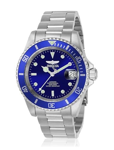 Image of Invicta Pro Diver 9094OB Men's Watch - Waterproof - Analogue - Automatic Movement - stainless steel with blue dial - 40mm