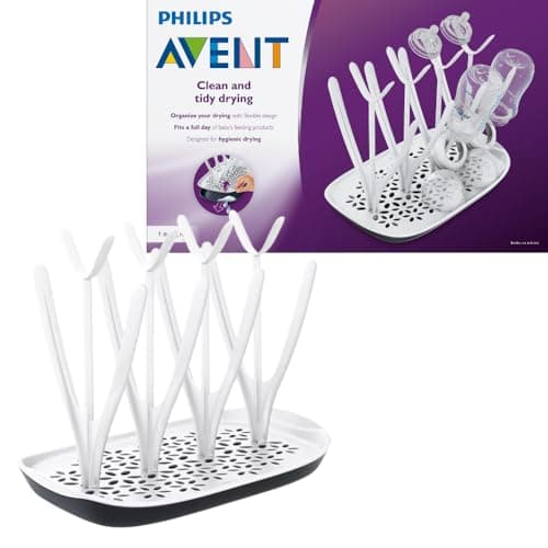 Image of Philips Avent Drying Rack with Detachable Drip Tray for Clean, Tidy Drying (Model SCF149/00)