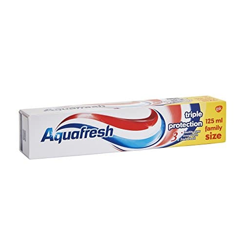 Image of Aquafresh Triple Protection Fluoride Toothpaste Family Size 125ml X 3