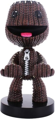 Image of Exquisite Gaming: Sackboy: A Big Adventure - Sackboy - Original Mobile Phone & Gaming Controller Holder, Device Stand, Cable Guys, Sony Licensed Figure
