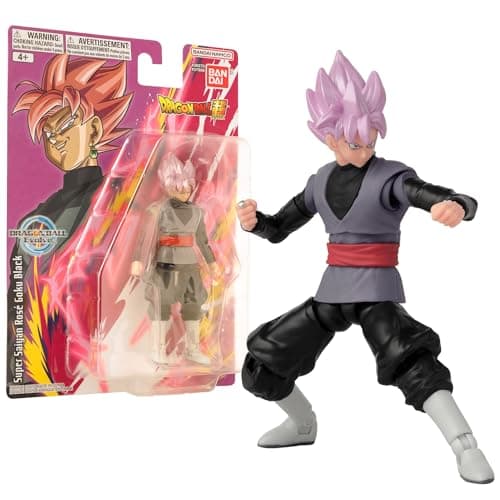 Image of BANDAI Dragon Ball Evolve Super Saiyan Rose Goku Black Action Figure 12.5 cm | 27 Points of Articulation | Anime Collectible Toy