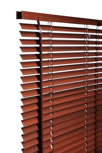 Image of PVC Venetian Blind Blinds Easy Fit Curtains Trimmable Fittings Windows Treatment Shutters Twist Open Close Pay only 1 Flat shipping £3.99 for multiple buying (Walnut 45 W x 150 L)