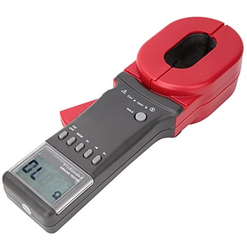 Image of ZAICOLER Digit Clamp Ground Earth Resistance Tester for Electrical Maintenance Technicians No Need Disconnect Ground Wires 99 Sets Data Stor 0.01 200Ω Range 0.5s Fast Measurement