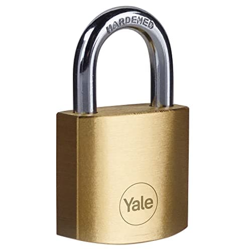 Image of Yale - Y110B/30/115/1 Standard Security 30mm Brass Padlock - Open Hardened Steel Shackle - 3 Keys