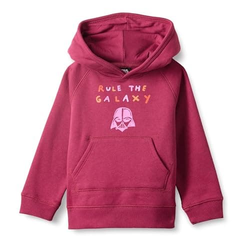 Image of Amazon Essentials Disney | Marvel | Star Wars | Frozen | Princess Girls' Fleece Pullover Hoodie Sweatshirt, Star Wars Rule The Galaxy, 11-12 Years