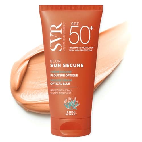 Image of SVR SUN SECURE Blur Classic Tinted Perfecting Water-resistant Soft-Focus SPF50+ Sunblock Mousse - Marine-friendly, Reef Safe, Peachy, Velvet-FInish All-in-one Ultra-High SPF + Make-up, 50ml