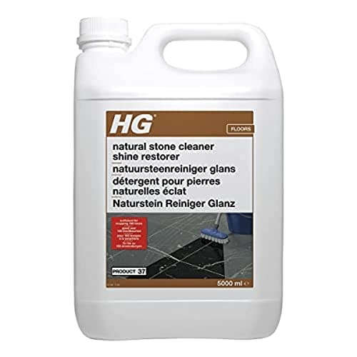Image of HG Natural Stone Cleaner & Shine Restorer, Limestone Floor & Marble Stone Safe, Floor Polish, Mark Remover, Oil Remover & Stain Remover, Porcelain Tile Cleaner & Floor Cleaner - 5L