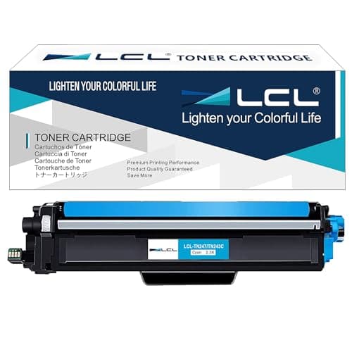 Image of LCL Toner Cartridge TN243 TN247 TN-247 TN247C TN-247C 2300Pages (1 Cyan) Replacement for Brother HL-L3210CW HL-L3230CDW HL-L3270CDW MFC-L3710CDW MFC-L3750CDW MFC-L3770CDW MFC-L3730CDW DCP-L3510CDW D