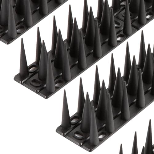 Image of OFFO Bird Spikes, 6.67m Pigeon Spikes for Pigeon Deterrent to Keep Bird or Animals Away, Fence Spikes of Bird Deterrent Covers, Black