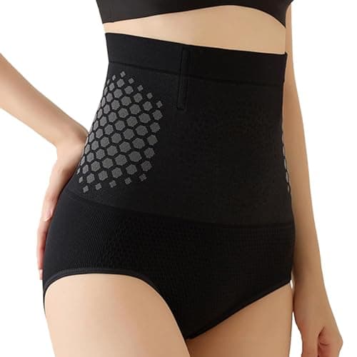 Image of UIKIFY Fat Burning Pants Pauraju Thermogenic Fat-Burning Sculpting Weight Loss Pants Women Yoga 4 in 1 Micro Particle Knickers High-Waisted Gym Shapewear for Ladies Black