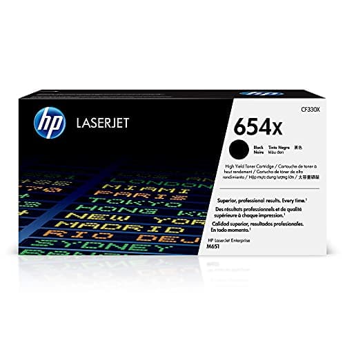 Image of HP CF330X 654X High Yield Original LaserJet Toner Cartridge, Black, Single Pack