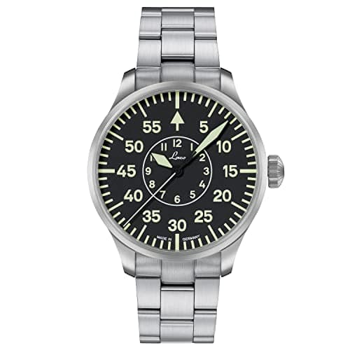 Image of Laco Pilot Watch, Automatic Watch, Stainless Steel Case, Sapphire Glass, 5 Bar, Made in Germany, Herren
