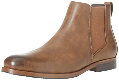 Image of Amazon Essentials Men's Chelsea Ankle Boot, Chestnut Brown, 9 UK