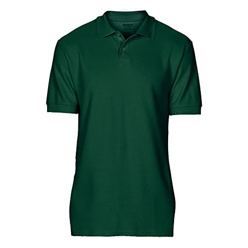 Image of Gildan Softstyle men's short-sleeved double pique polo shirt., Forest Green, XXL