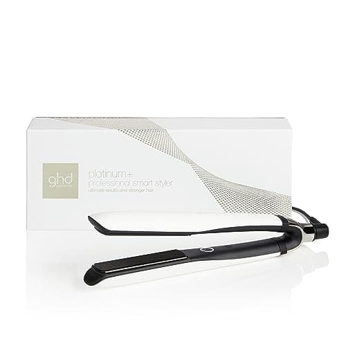 Image of ghd Platinum+ Hair Straightener & Professional Styler in White - More Strength, Shine & Colour Protection - for All Hair Types - (UK Plug)